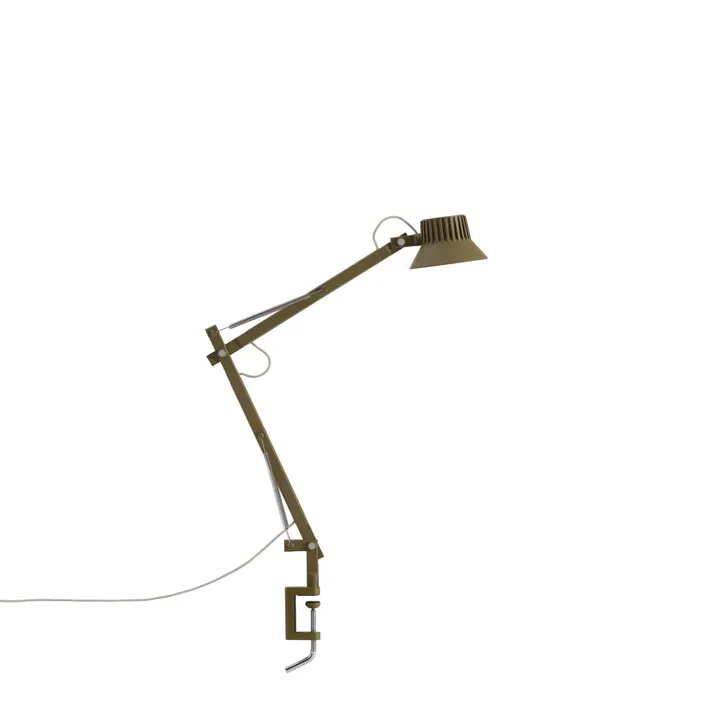 Muuto Dedicate S2 Med Klemme Brungrøn – bordlampe — produktfoto