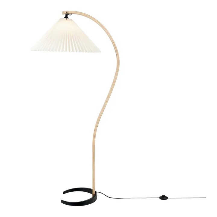 GUBI Timberline Eg og Birk/Hvid – gulvlampe — produktfoto