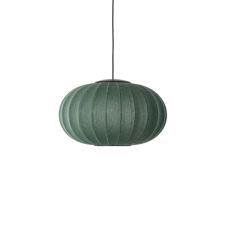Made By Hand Knit-Wit Oval Ø57 Tweed Green LED – pendel — produktfoto