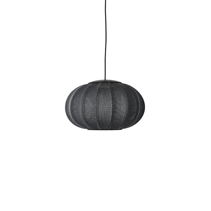 Made By Hand Knit-Wit Oval Ø45 Sort LED – pendel — produktfoto