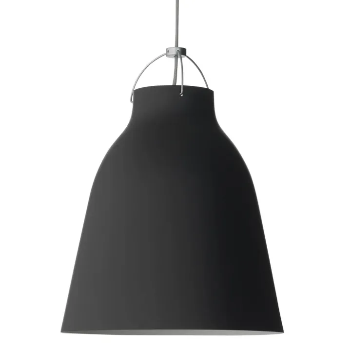 Fritz Hansen Caravaggio Mat Sort - P3 Ø400mm – pendel — produktfoto