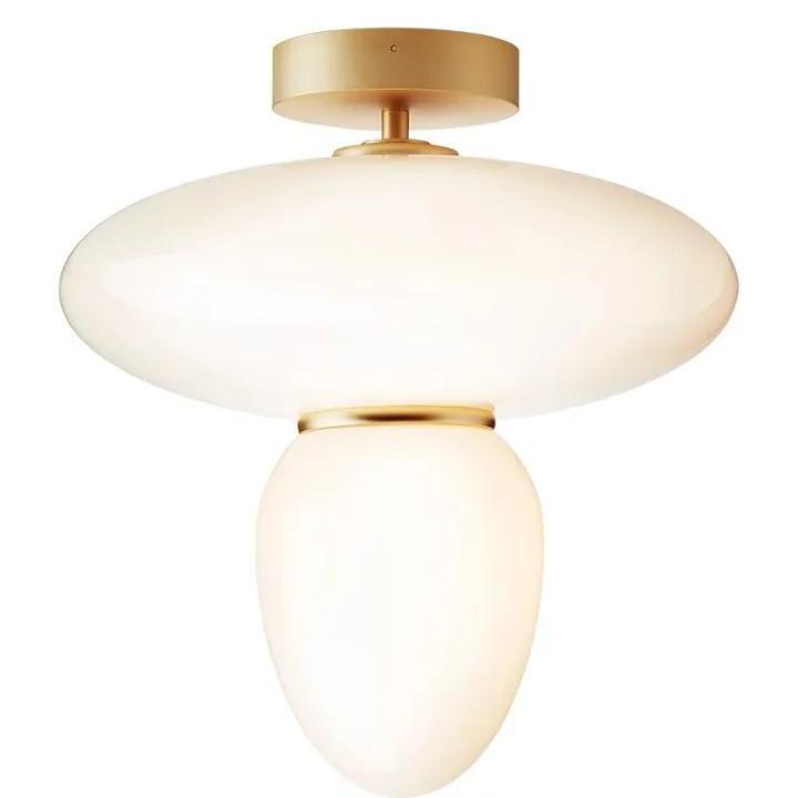 Nuura Rizzatto 42 Opal/ Messing – loftlampe — produktfoto