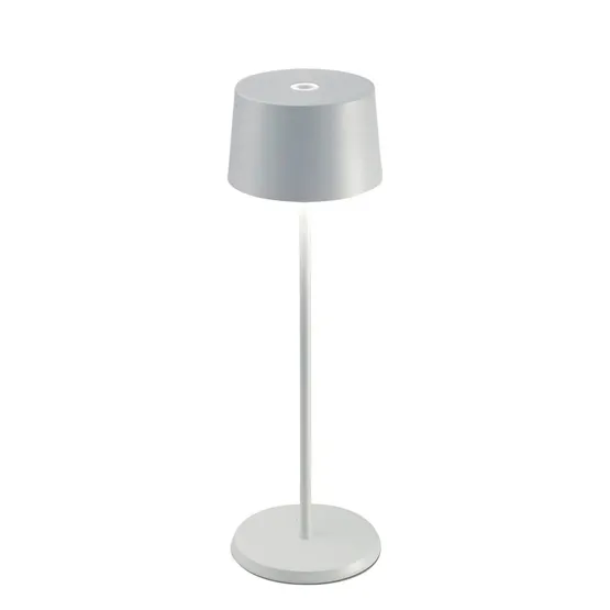Zafferano Olivia batterilampe / , hvid – transportabel bordlampe — produktfoto