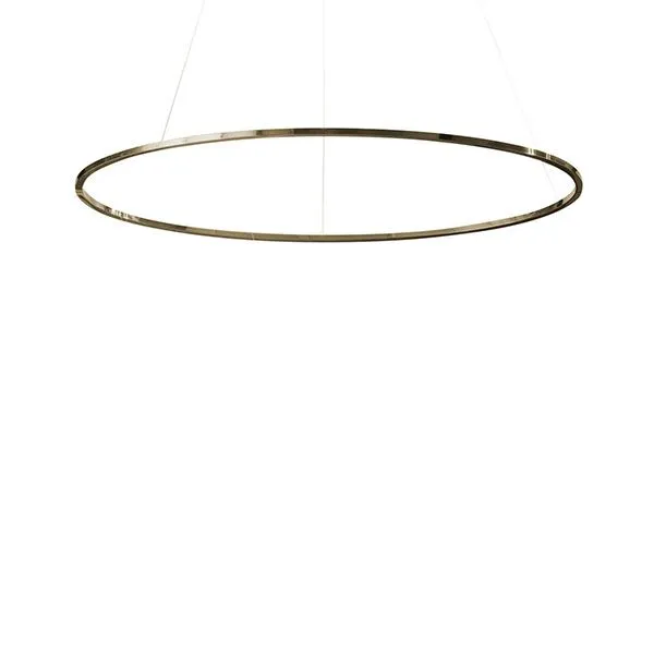 Nemo Ellisse Major Oval Guld Poleret/Hvid Uplight 2700k – pendel — produktfoto
