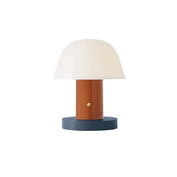 &Tradition Setago JH27 Brun/Blå – bordlampe — produktfoto