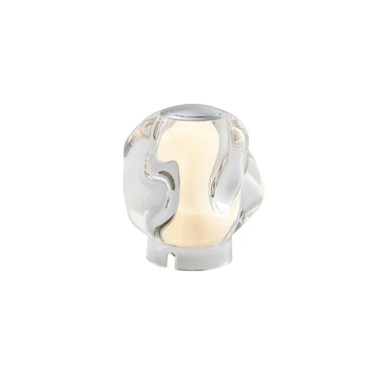 Loom Design Ice Ball Transparant/Krom – transportabel bordlampe — produktfoto