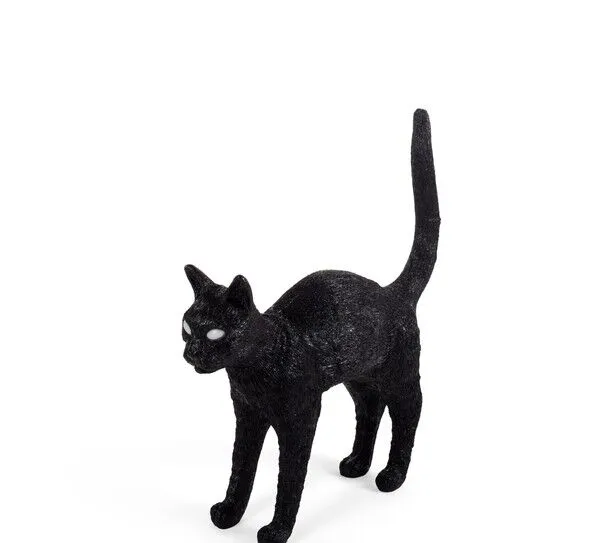 Seletti Jobby The Cat Sort – bordlampe — produktfoto