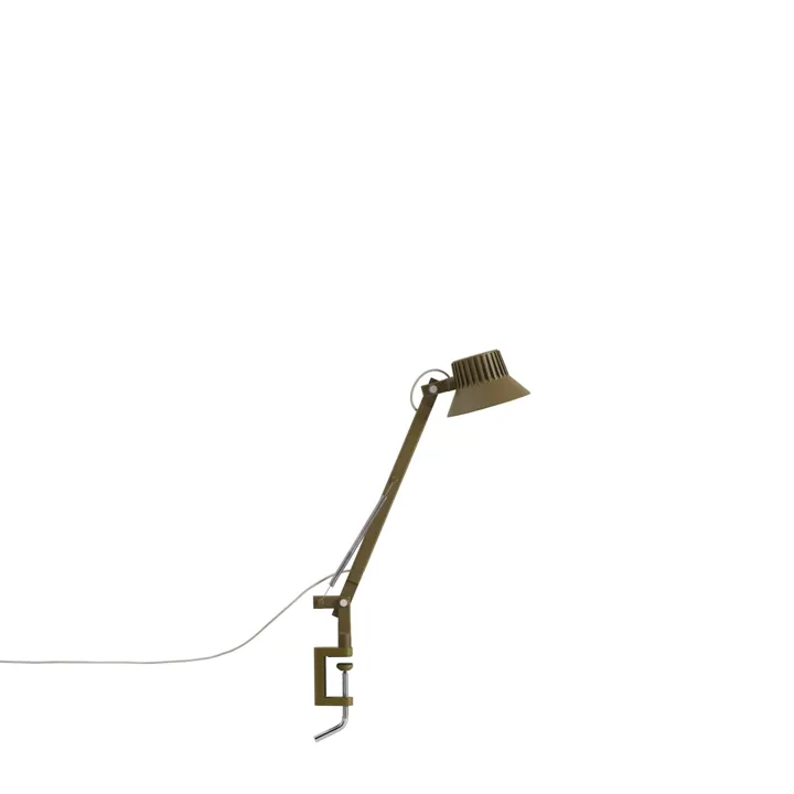 Muuto Dedicate S1 Med Klemme Brungrøn – bordlampe — produktfoto