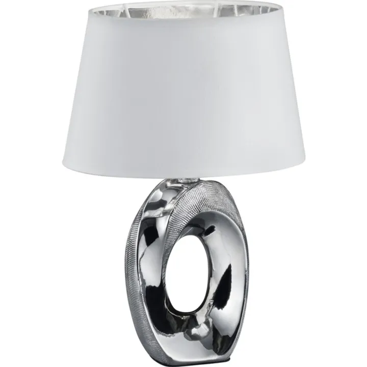 Trio Lighting Taba , sølv, 33 cm – bordlampe — produktfoto