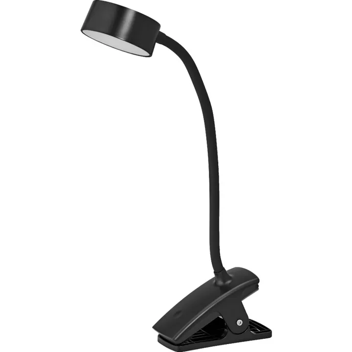 Osram Office Cylinder klemmelampe, sort – bordlampe — produktfoto
