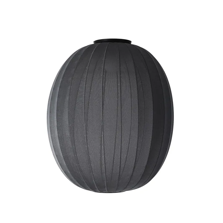 Made By Hand Knit-Wit High/Oval Ø65 Sort – loftlampe — produktfoto