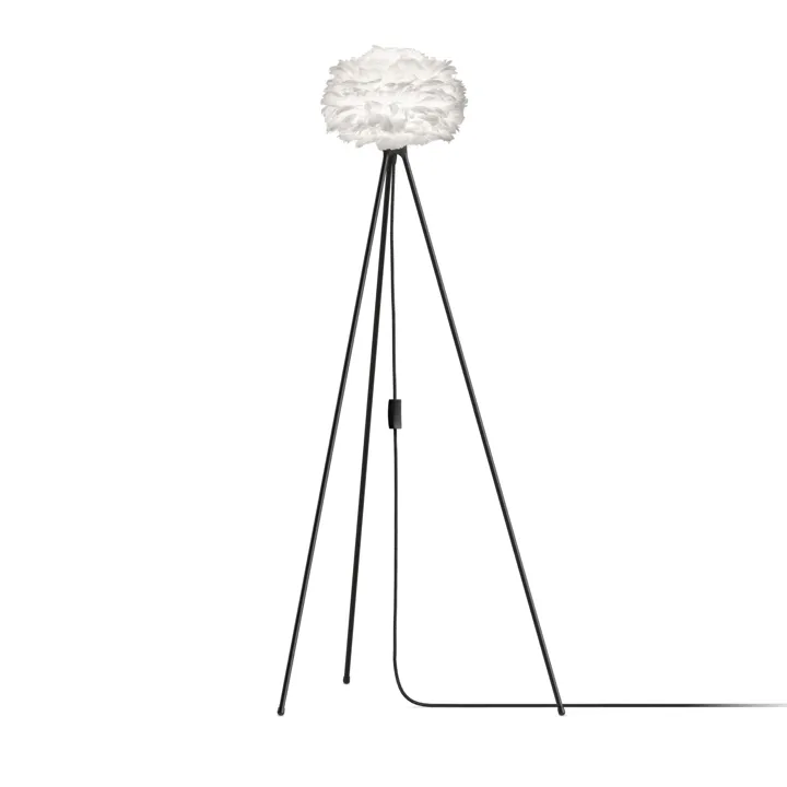 Umage Eos Tripod Mini Hvid med Ben I Sort – gulvlampe — produktfoto