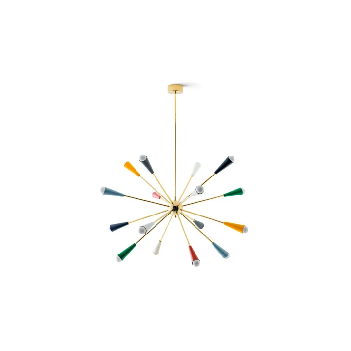 Stilnovo Sputnik 16 Guld/Multi – pendel — produktfoto