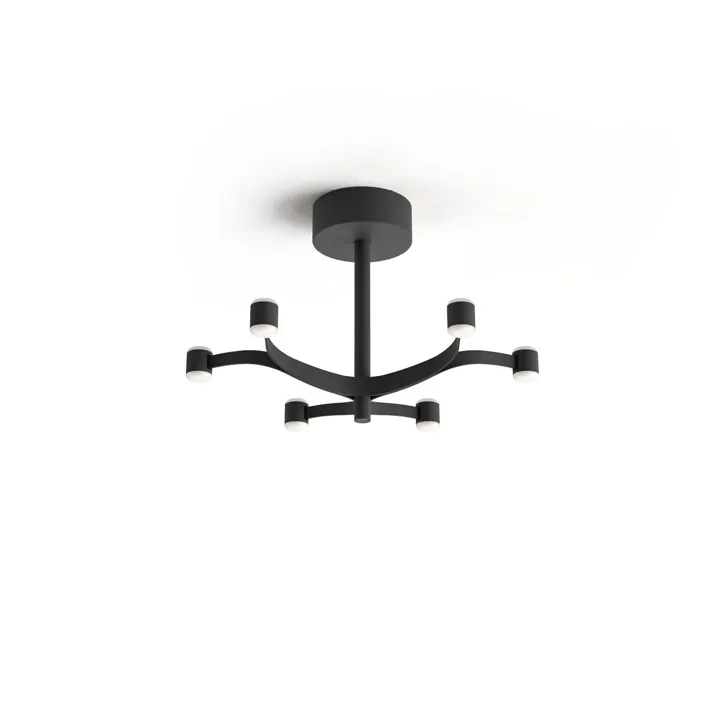 Stilnovo Fronda Ø48 Black 9005 – loftlampe — produktfoto