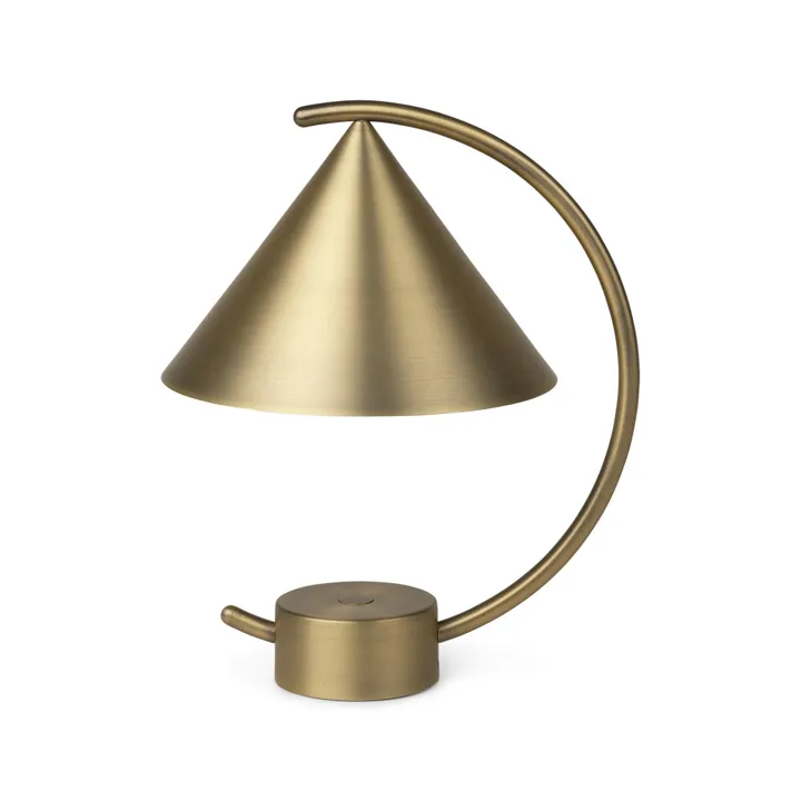 Ferm Living Meridian Messing – transportabel bordlampe — produktfoto