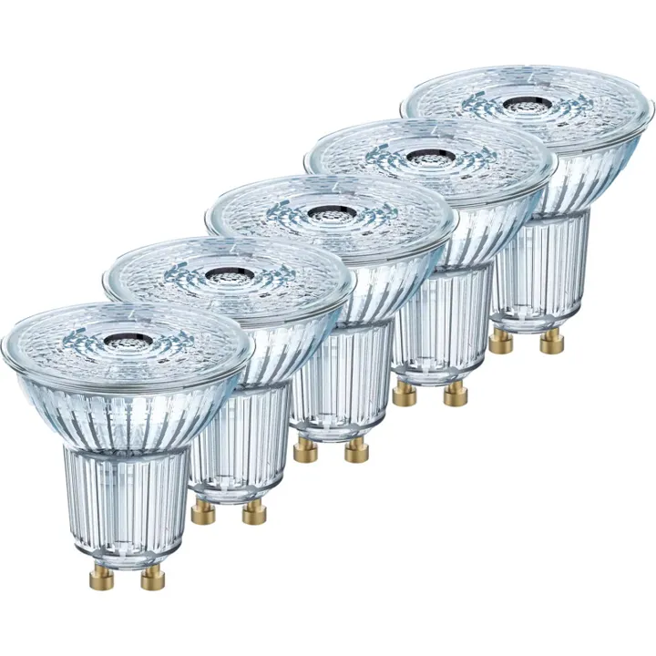 Ledvance Parathom GU10 spotpære, 3000K, 3,7W, 5-pak – pære — produktfoto