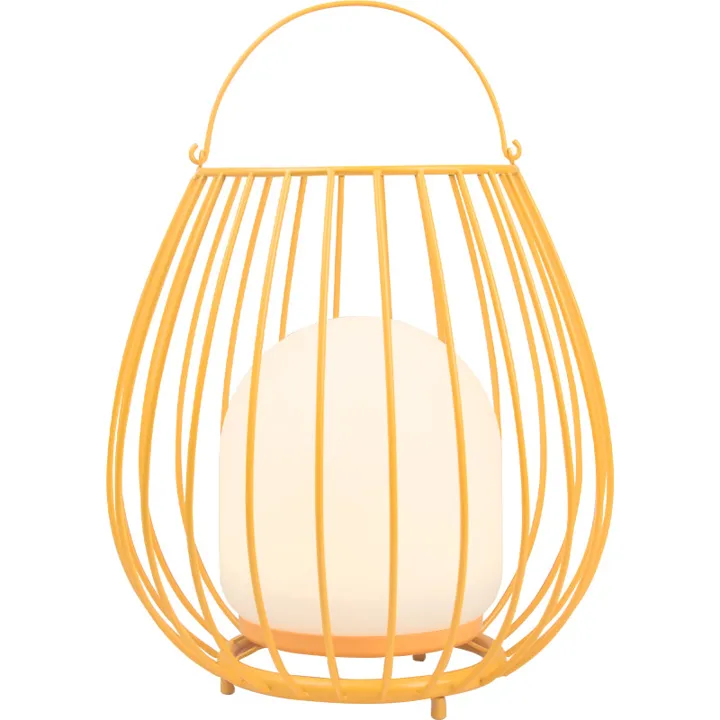 Nordlux Jim genopladelig udendørs lanterne, orange – udendørslampe — produktfoto