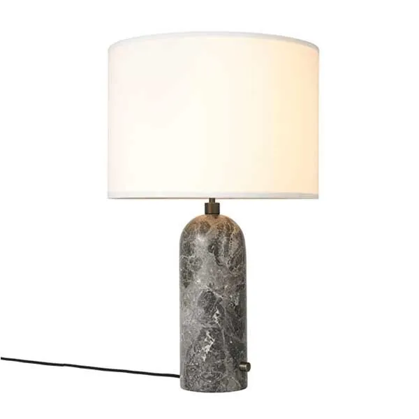 GUBI Gravity Stor Grå Sort/Hvid – bordlampe — produktfoto