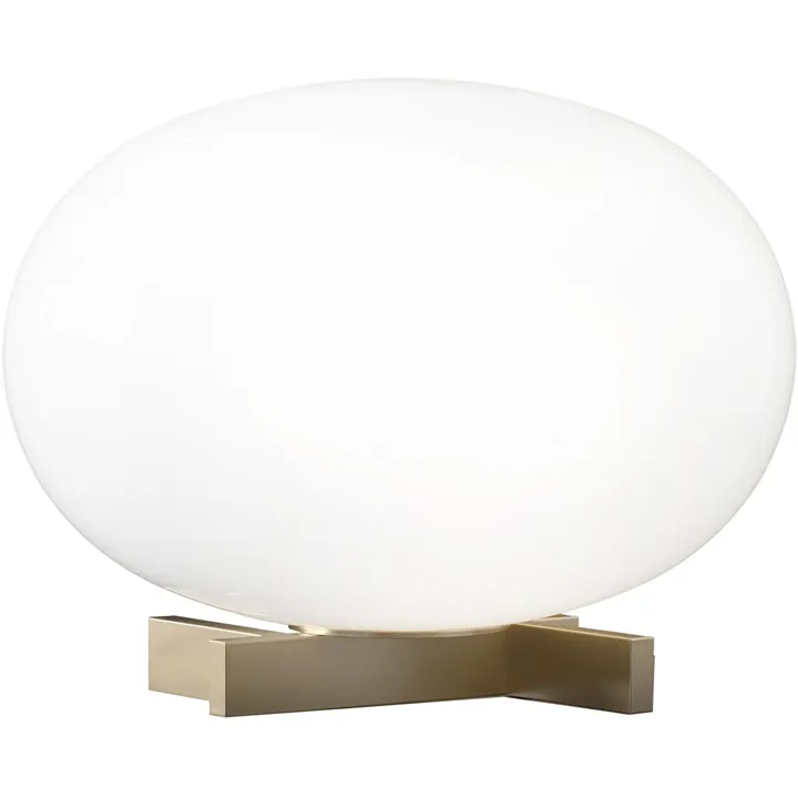 Oluce Alba 265 Satin Messing – bordlampe — produktfoto