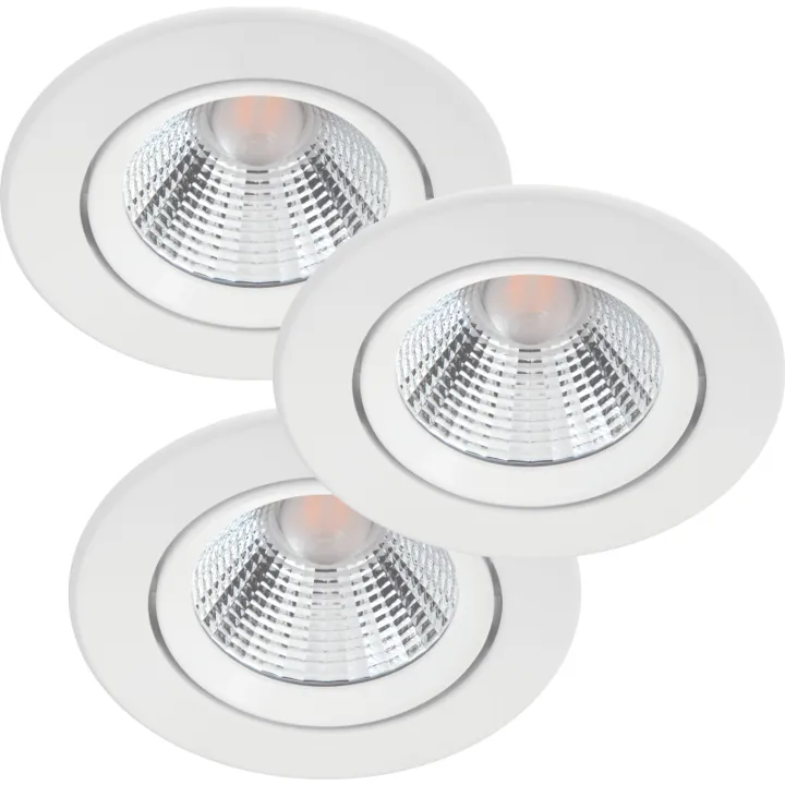 Philips myLiving Sparkle indbygningsspot, 2700K, 5,5W, hvid, 3-pak – indbygningsspot — produktfoto