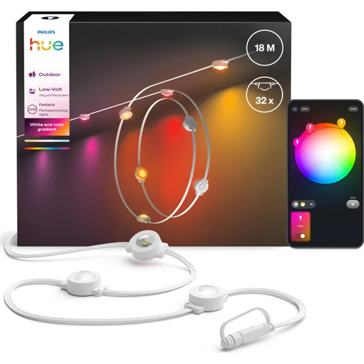 Philips Hue Festavia permanent , 18M, 32 POD – lyskæde — produktfoto