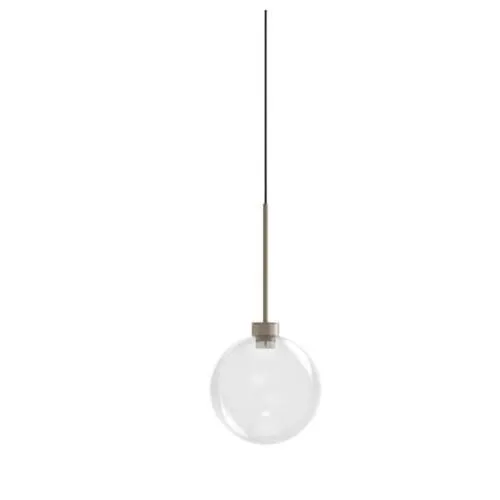 Karman Opium 1 Ø20 Transparent/Semi Glossy Aluminium – pendel — produktfoto