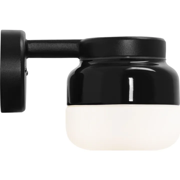 Ifö Electric Ohm , sort/opal – væglampe — produktfoto