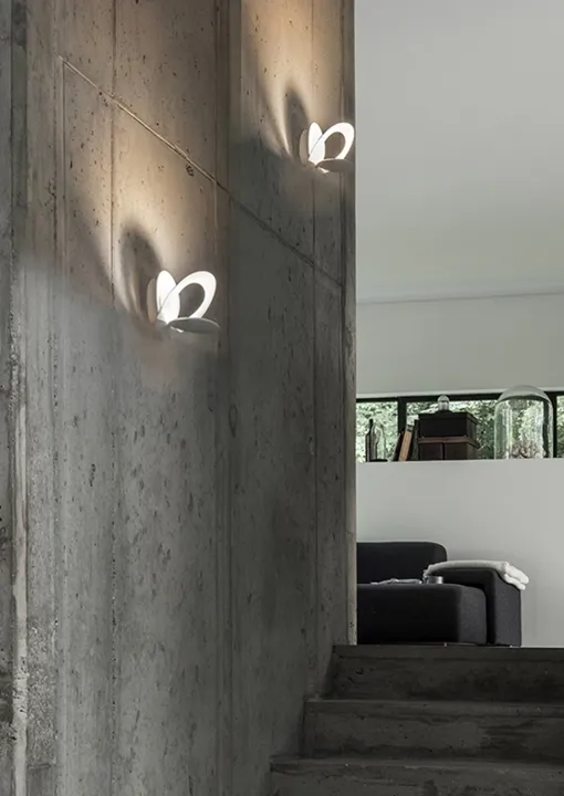 Artemide Pirce LED Micro, hvid – væglampe — produktfoto