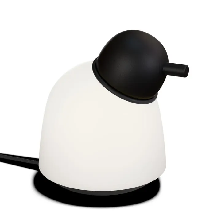 Belid Bird Sort/Opal – bordlampe — produktfoto