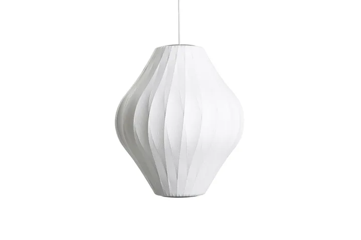 HAY Nelson Pear Crisscross Bubble Mellem Off-White – pendel — produktfoto