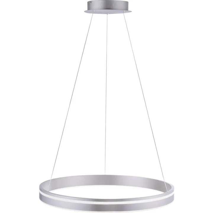 Paul Neuhaus Q-Vito , aluminium, Ø59 cm – lysekrone — produktfoto