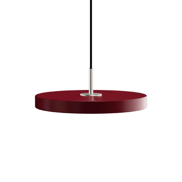 Umage Asteria Plus Mini Ruby Red/Stål – pendel — produktfoto