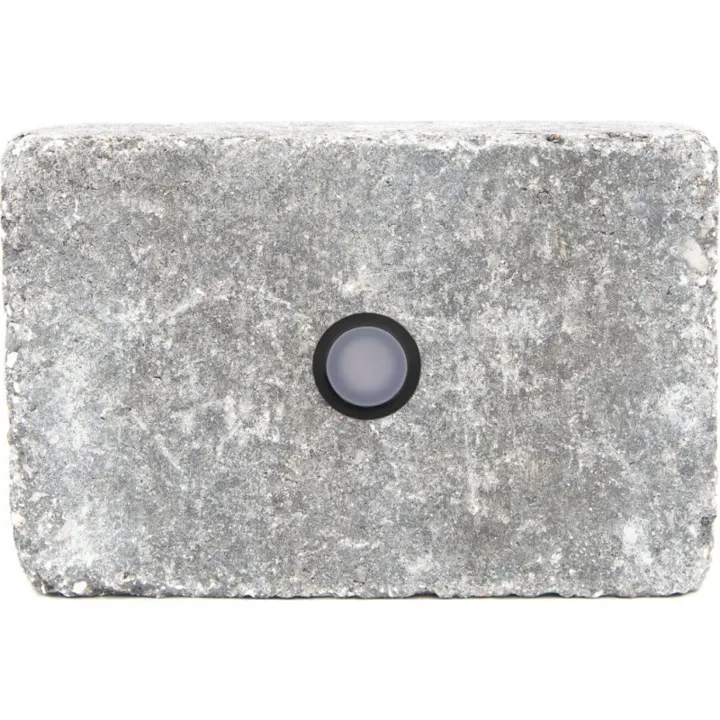 Light By Juul Light By Juhl holmegaardsten med Cosmos sort spot, 14x21x5,5 cm, antracit – udendørslampe — produktfoto