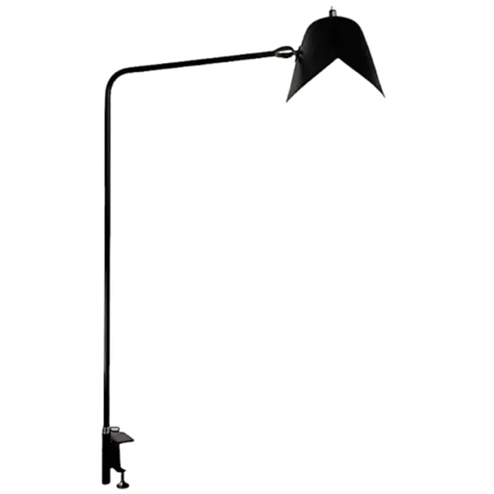 Serge Mouille Simple Agrafée Sort – bordlampe — produktfoto