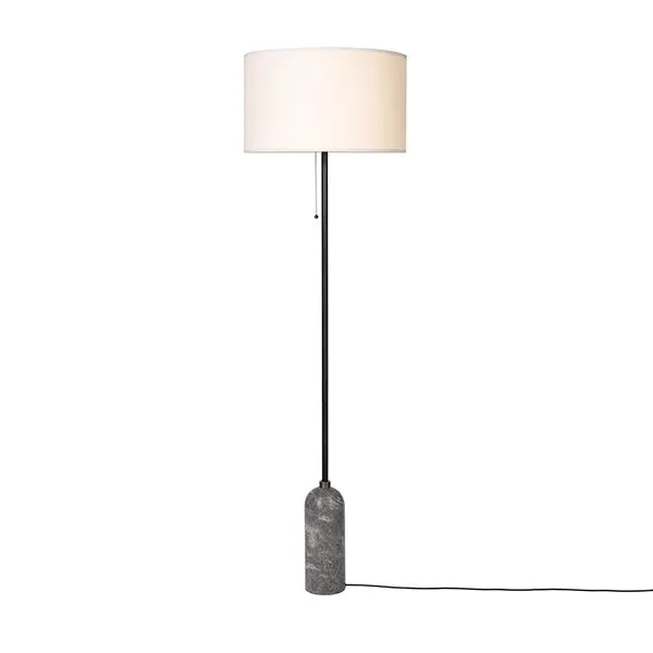 GUBI Gravity Grå Sort/Hvid – gulvlampe — produktfoto