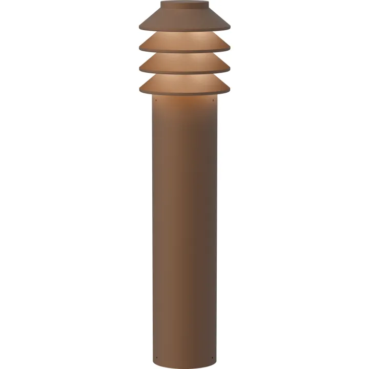 Louis Poulsen Bysted Garden , 2700K, anker, corten, høj – udendørslampe — produktfoto