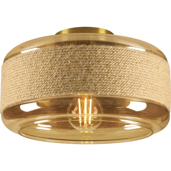 SLV Pantilo Rope , guld, Ø27 cm – loftlampe — produktfoto