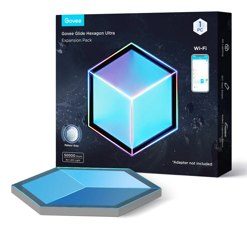 Govee H106A Intelligent LED WiFi/Bluetooth ð®ð¡ Led Lys – væglampe — produktfoto