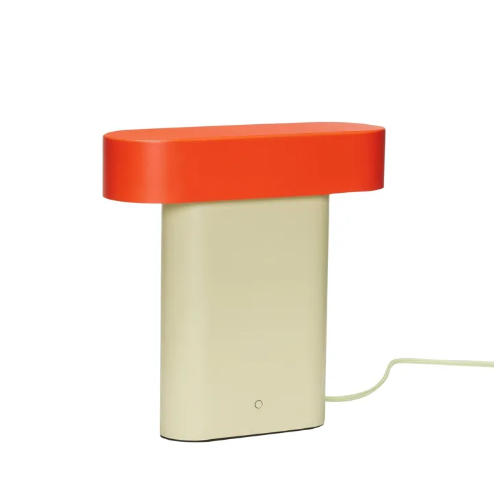 Hübsch Sleek Grøn/Rød – bordlampe — produktfoto