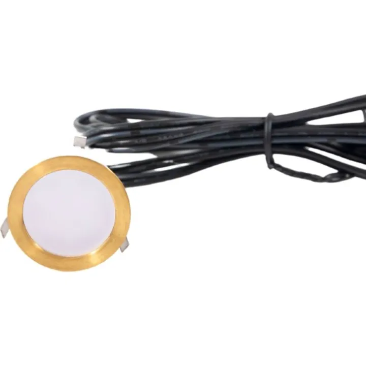 Light By Juul Light By Juhl Cosmos nedgravningsspot, messing – udendørslampe — produktfoto