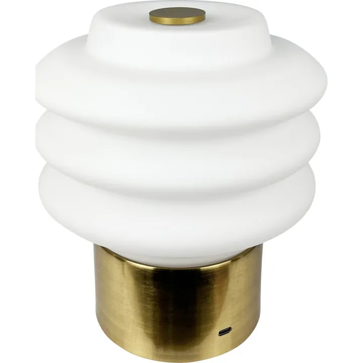 Dyberg Larsen Diva genopladelig , messing – bordlampe — produktfoto