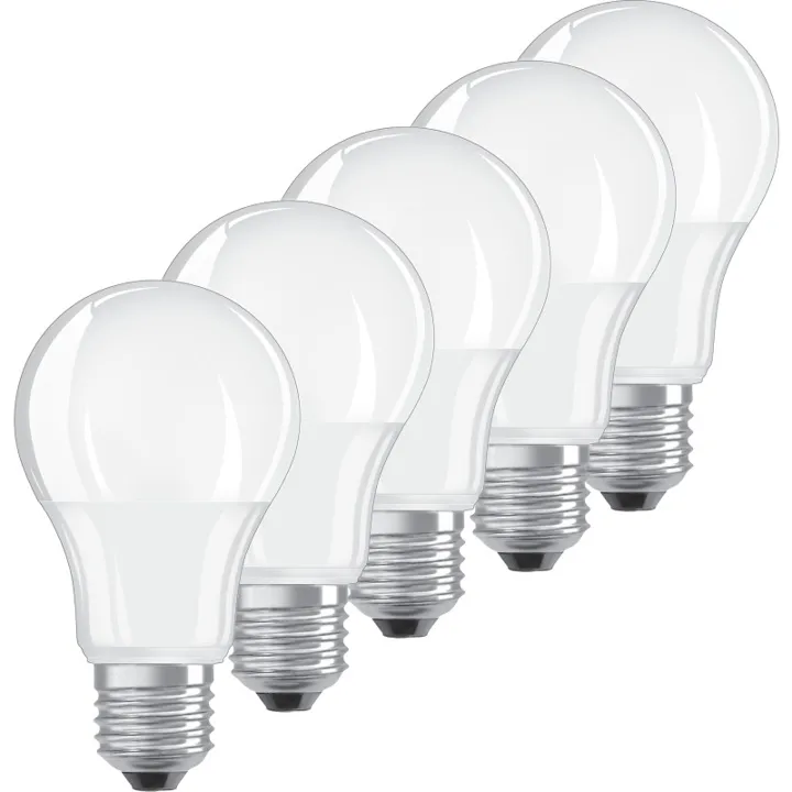 Ledvance Classic E27 standardpære, 2700K, 8,5W, 5-pak – pære — produktfoto