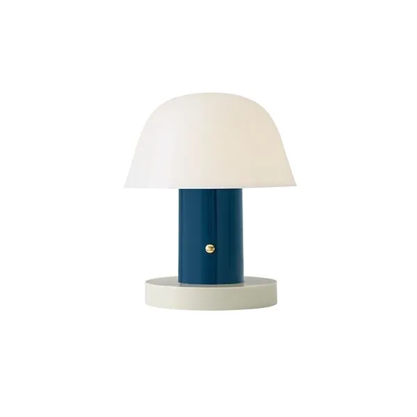 &Tradition Setago JH27 Hvid/Blå – bordlampe — produktfoto