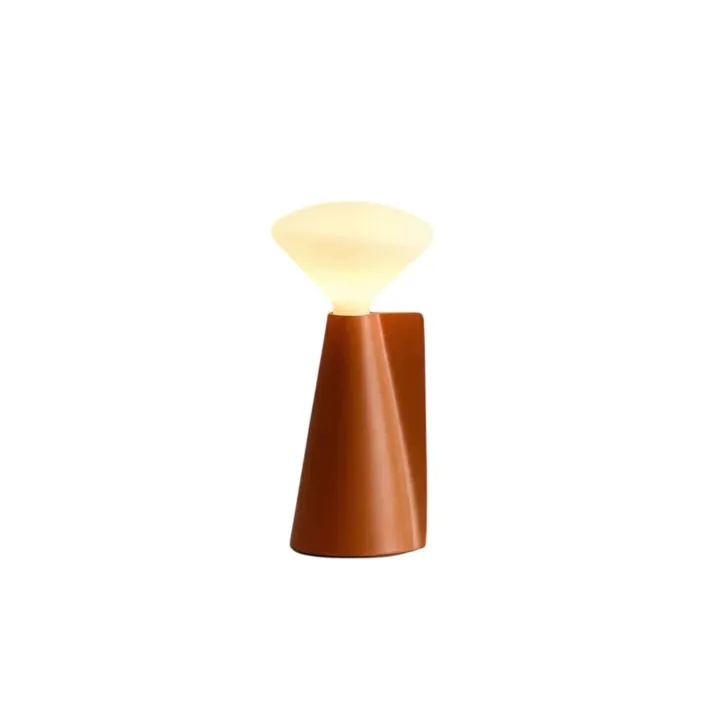 Tala Mantle Claycourt Orange – transportabel bordlampe — produktfoto