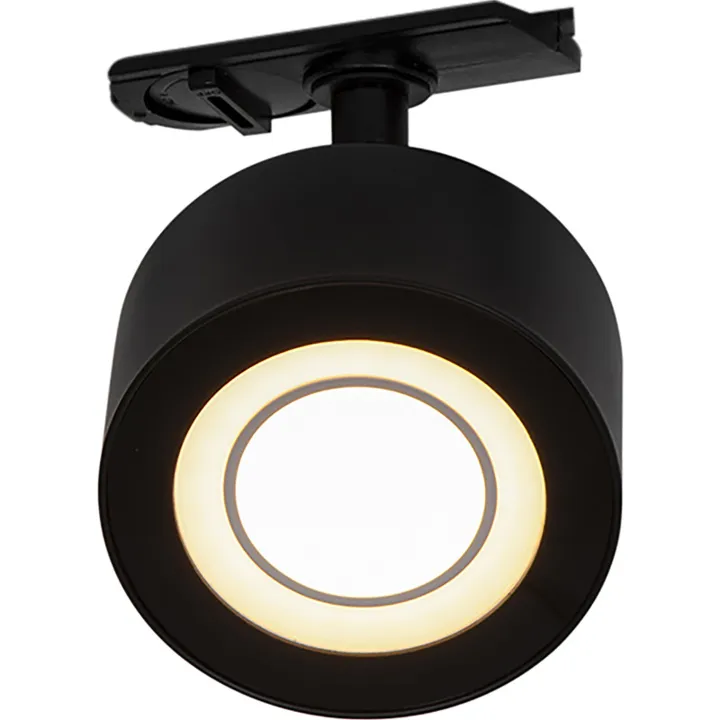 Nordlux Clyde 1F skinnespot, sort – spot — produktfoto