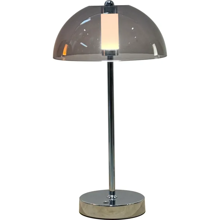 Veli Line Shade genopladelig , røgfarvet – bordlampe — produktfoto