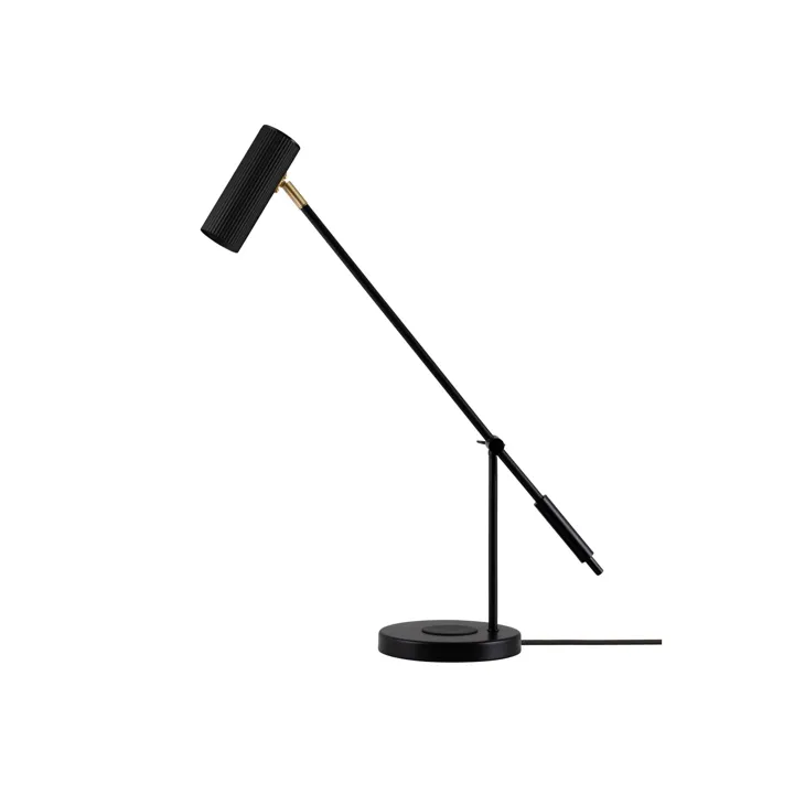 Globen Lighting Hubble Read med Trådløs Opladning Sort – bordlampe — produktfoto