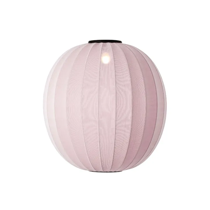 Made By Hand Knit-Wit 75 Rund Light Pink – loftlampe — produktfoto
