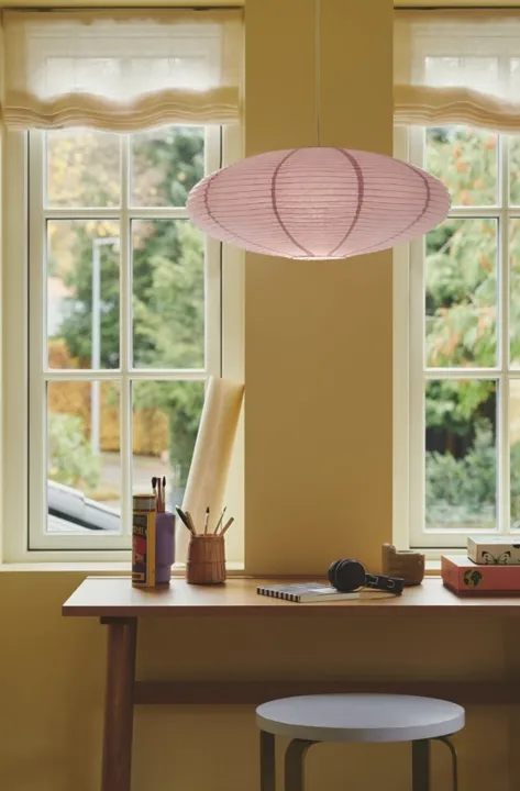 Nordlux Villo rispapir 60, lilla – pendel — produktfoto