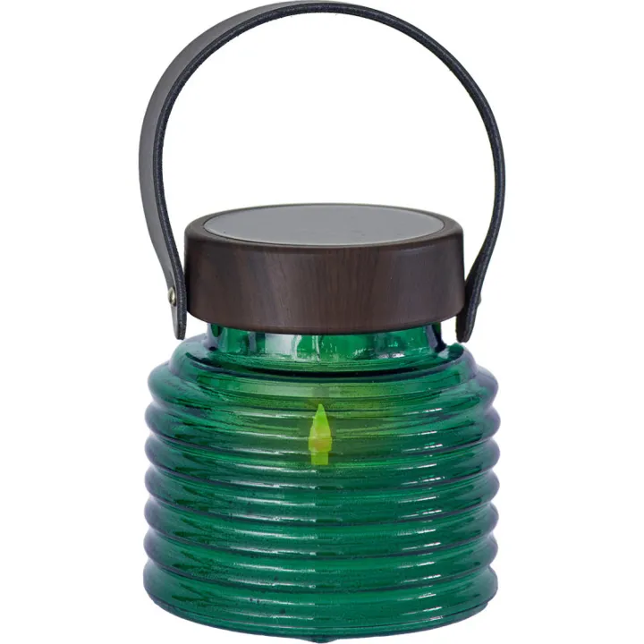 Sirius Aston solcelle lanterne, grøn, 12 cm – udendørslampe — produktfoto